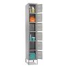 Safco Box Locker, 12w x 18d x 78h, Two-Tone Gray 5524GR